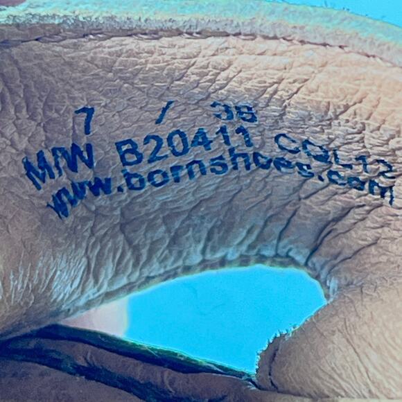 Born Belinda Brown Leather Adjustable Ankle Strap Sandals B20411 Women’s Size 7 - Picture 10 of 11